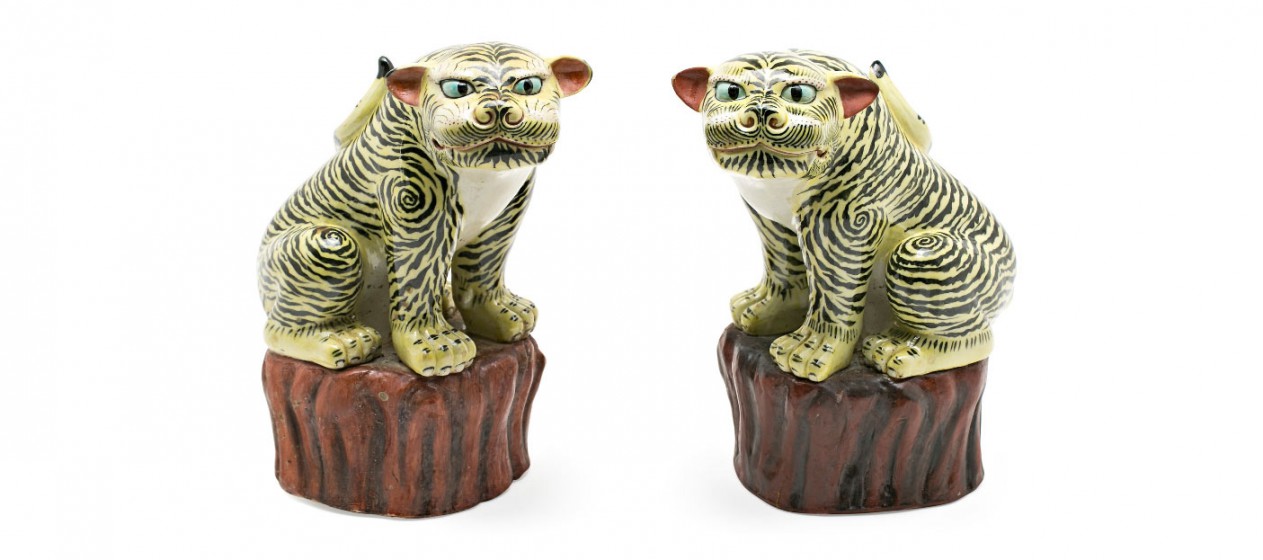 65.000 euros por una pareja de tigres en porcelana en Balclis