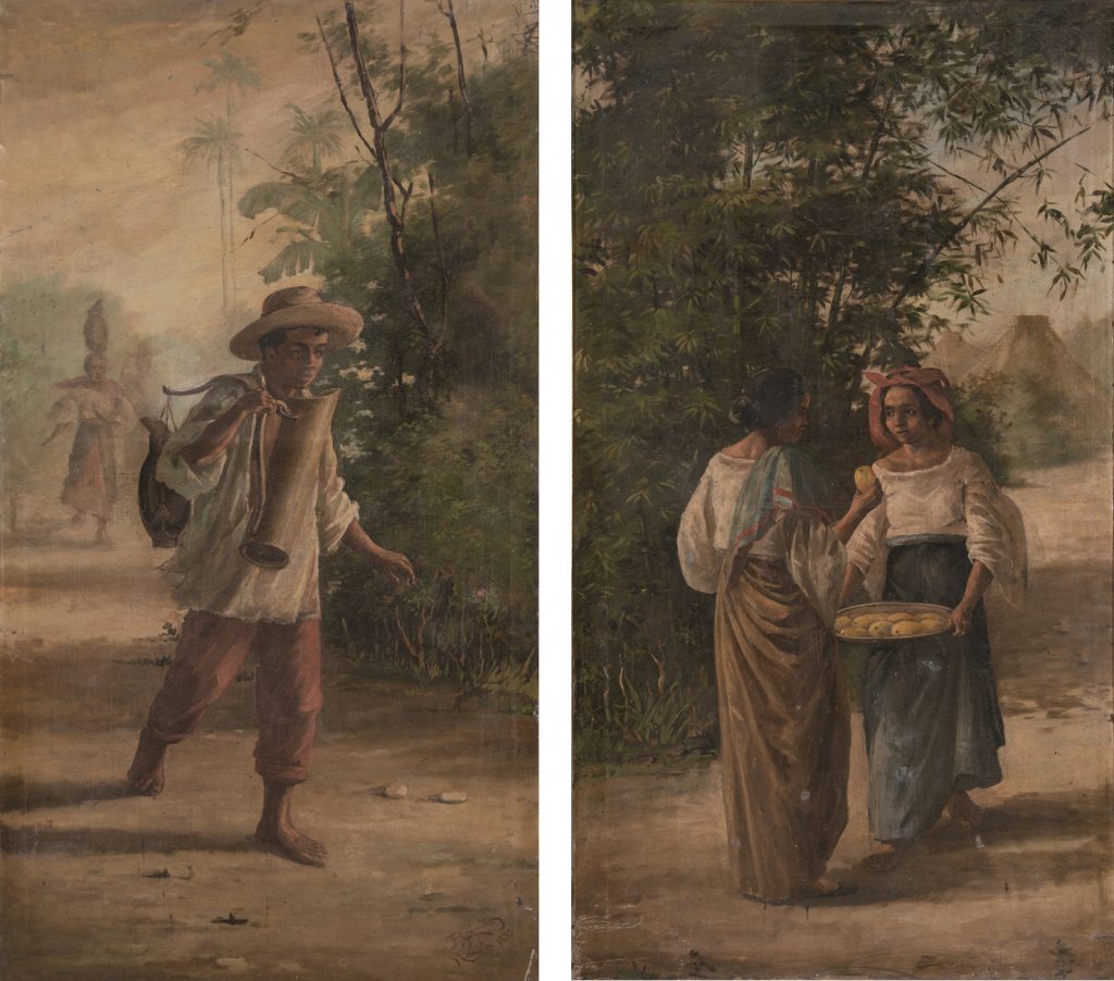 Espinola, Escuela filipina siglo XIX. Campesinos de filipinas, 1889. Salida: 3.000 euros. Remate: 220.000 euros.