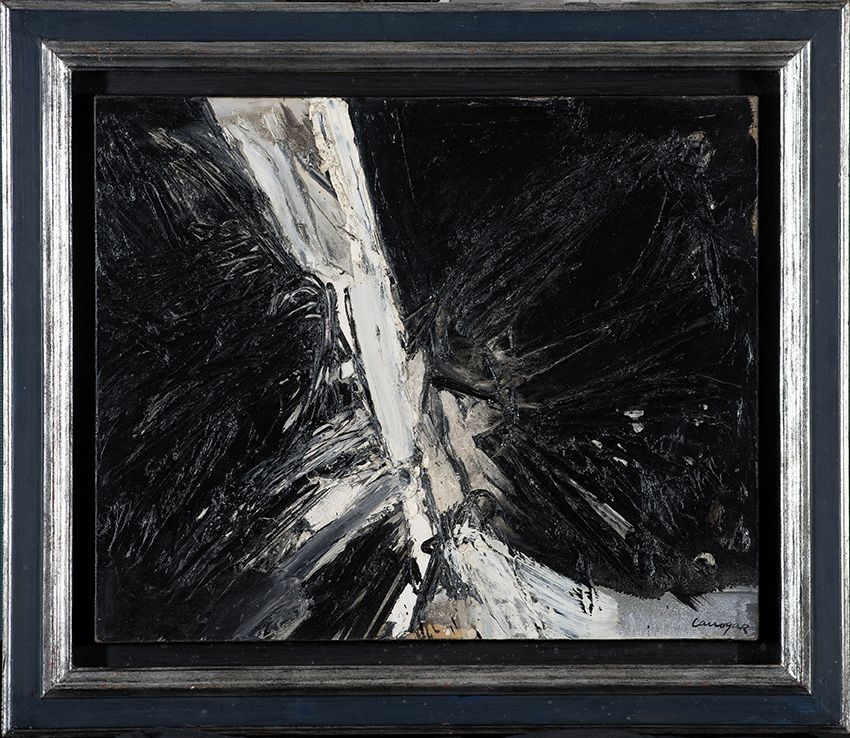 Rafael Canogar. Pintura, 1959. Salida: 40.000 euros. Remate: 55.000 euros