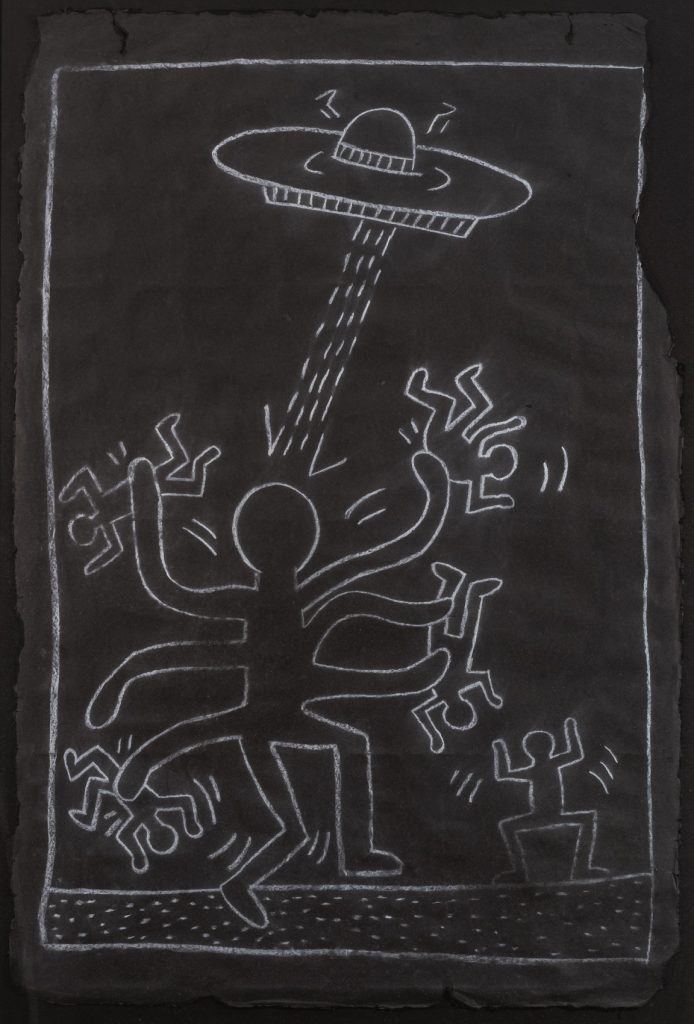 Keith Haring, Octopus Alien with UFO, 1983