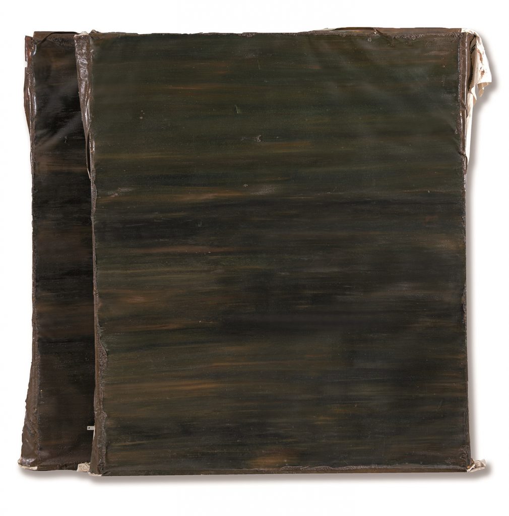 Ángela de la Cruz. Camouflage painting, 1998. Salida: 14.000 euros. Remate: 28.000 euros
