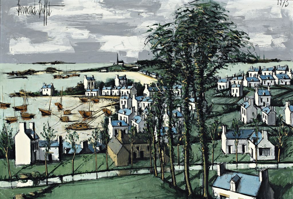 Bernard Buffet. Ile de Brêhat, Cotes du Nord, Le port e la plage, 1973. Salida: 80.000 euros. Remate: 130.000 euros