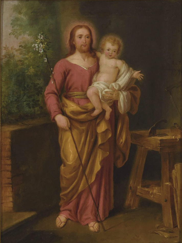 Un San José con el Niño de Antonio Carnicero en Sala Retiro
