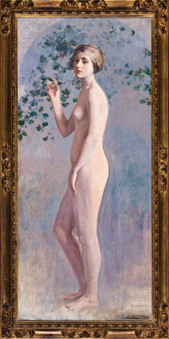 Ramón Casas. Desnudo femenino, c. 1910. Salida y remate: 85.000 euros