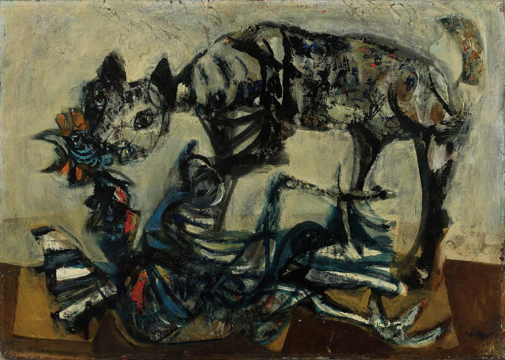Antoni Clavé. Chat et coq, 1948. Salida: 18.000 euros. Remate: 22.500 euros