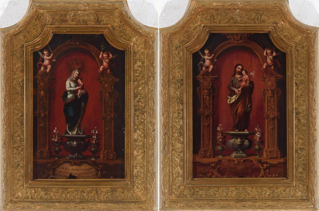 José de Ibarra. Nuestra Señora del Buen Consejo y San José con el Niño. Salida: 6.000 euros