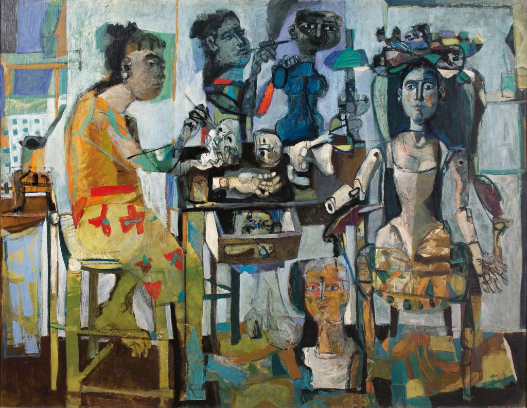 Antoni Clavé. Mannequins, 1950. Salida: 105.000 euros. Remate: 130.000 euros
