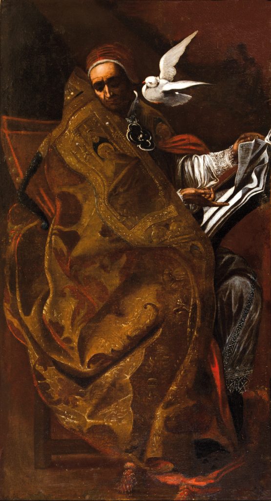 Escuela italiana del siglo XVII, quizá Orazio Borgianni. San Gregorio Magno como Pontífice y Doctor de la Iglesia. Salida: 12.000 euros