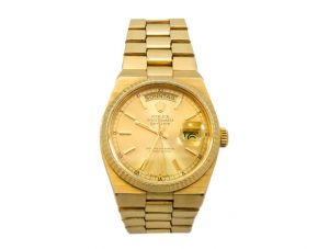 57 Reloj ROLEX OYSTERQUARTZ DAYDATE de oro para caballero. Movimiento de cuarzo. 00 57 Reloj ROLEX OYSTERQUARTZ DAYDATE de oro para caballero. Movimiento de cuarzo. 00