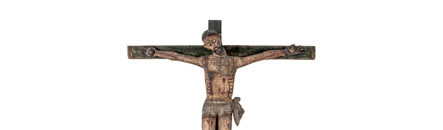 Un Cristo crucificado colonial sobresale en la subasta de Durán