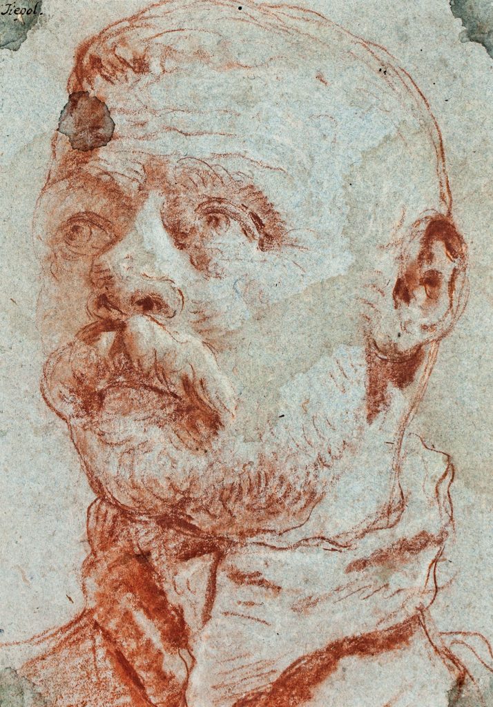 Giovanni Battista Tiépolo. Estudio del busto del pintor Jacopo Palme, Il giovane. Salida: 40.000 euros. Remate: 100.000 euros