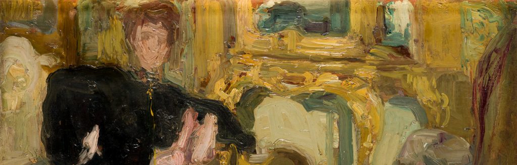 Hermenegildo Anglada Camarasa. Estudio de retrato de Mme Berthe (III), c. 1900, detalle. Salida: 50.000 euros