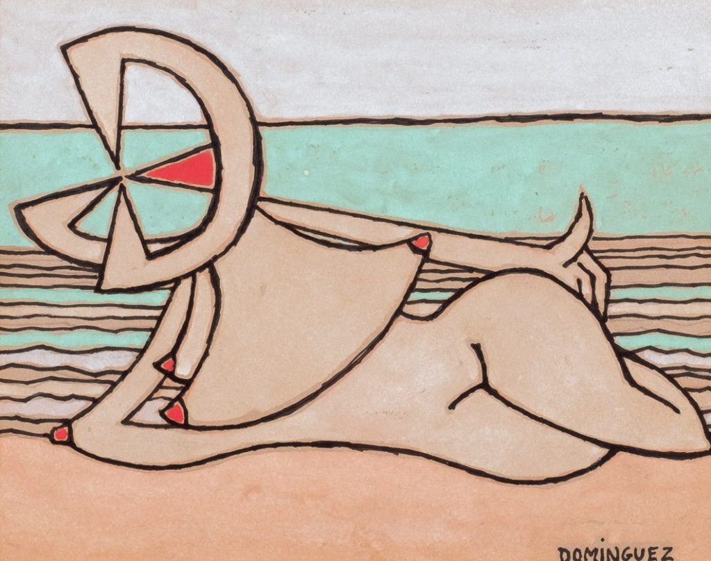 Óscar Domínguez. Femme allongée, 1948/50. Salida y remate: 15.000 euros