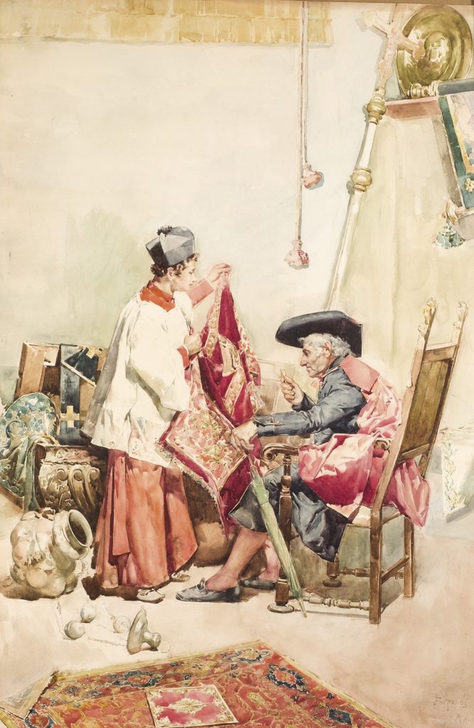 José Jiménez Aranda. El comprador de paños. Salida: 4.500 euros. Remate: 5.500 euros