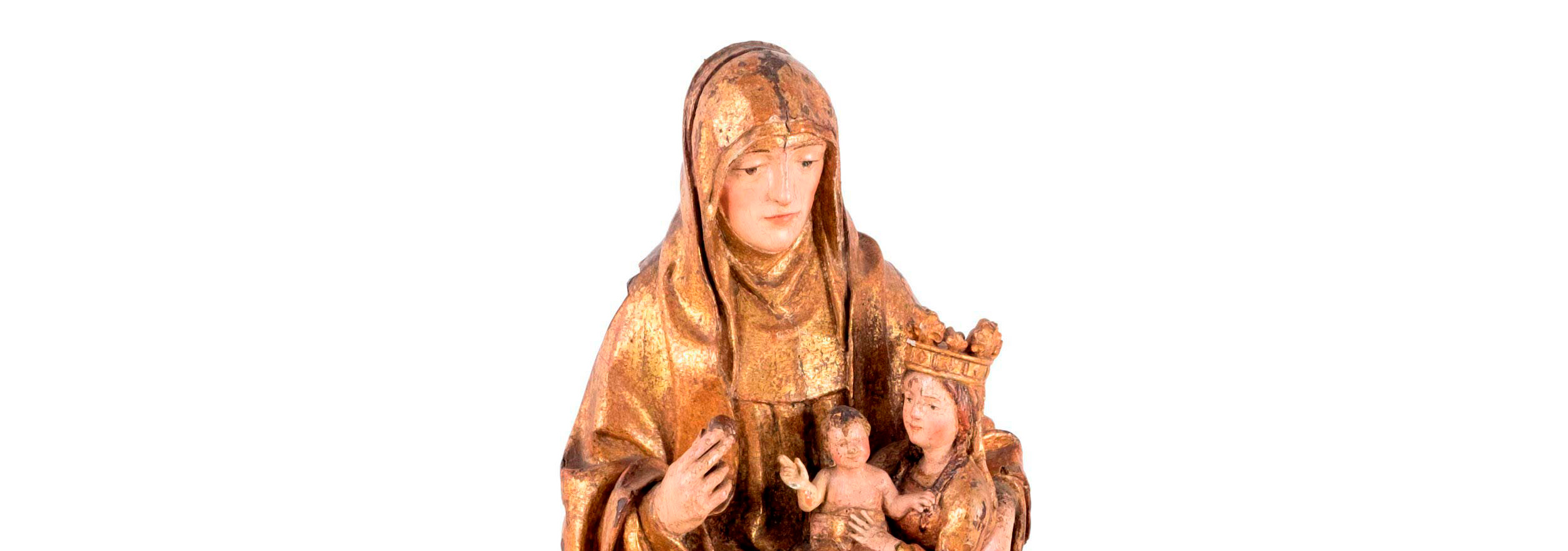 Durán saca a la venta una interesante escultura de Santa Ana triple del S. XVI