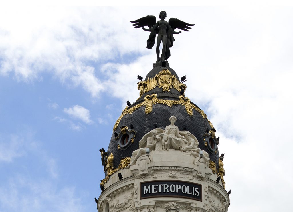 Cúpula del edificio Metrópolis. Ansorena