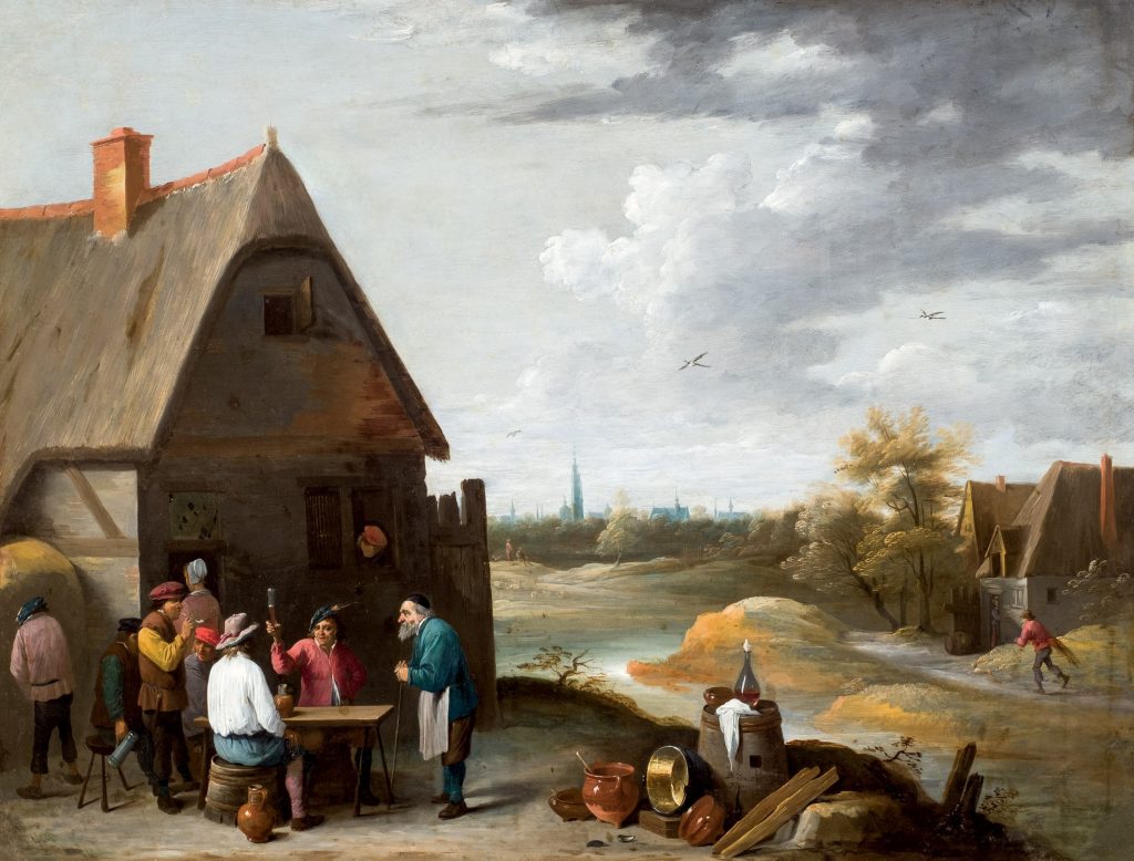 David Teniers el Joven. Bebedores en la venta. Salida: 15.000 euros. No vendido