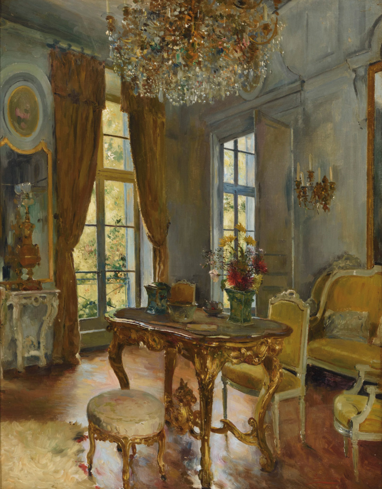 Luis Jiménez Aranda. Un salón Luis XVI, 1913. Salida: 5.000 euros. No vendido