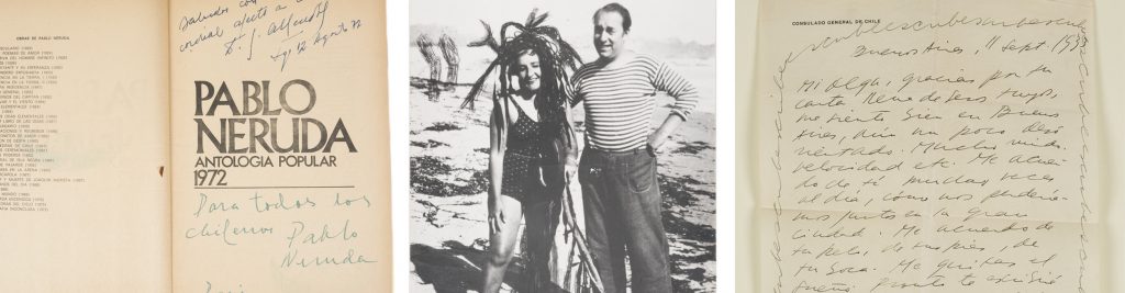 Pablo Neruda. Lote único formado por más de 600 piezas. Salida en La Suite: 650.000 euros