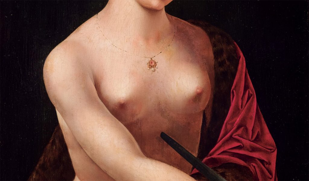 Maestro de las medias figuras. Lucrecia, detalle. Salida: 4.000 euros