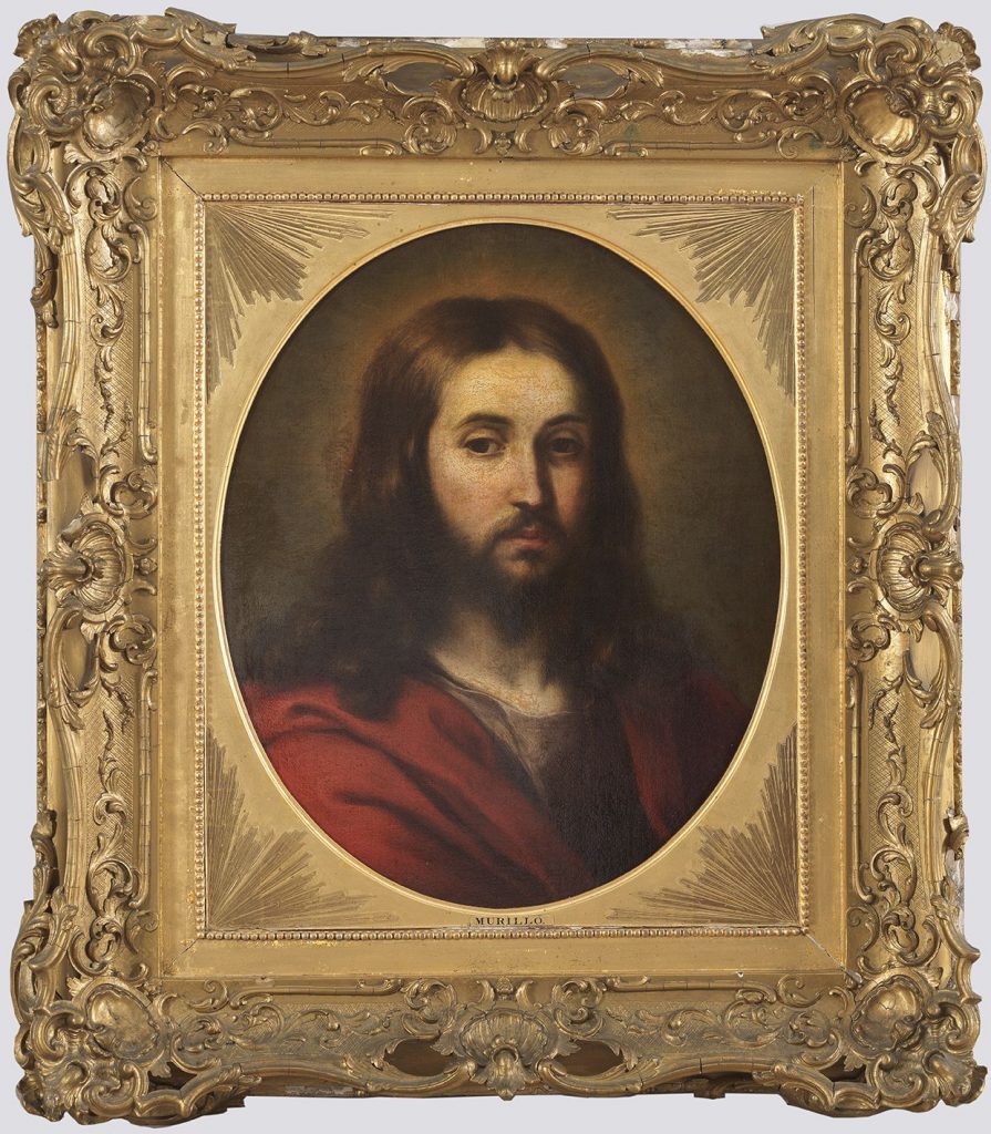 Bartolomé Esteban Murillo. Cabeza de Cristo, c. 1655, con marco. Salida y remate: 85.000 euros