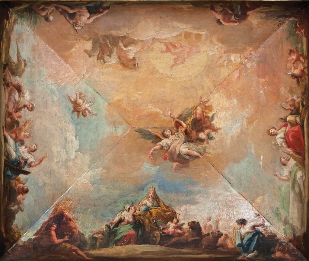 Mariano Salvador Maella. La diosa Cibeles ofrece a Ceres sus producciones, 1797/8. Salida: 40.000 euros. Remate: 45.000 euros