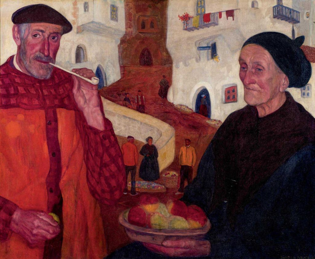 Ramón de Zubiaurre. Aldeanos de Ondárroa. Salida y remate: 20.000 euros