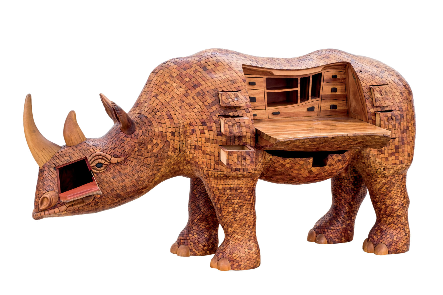 Un rinoceronte con sorpresa en Durán