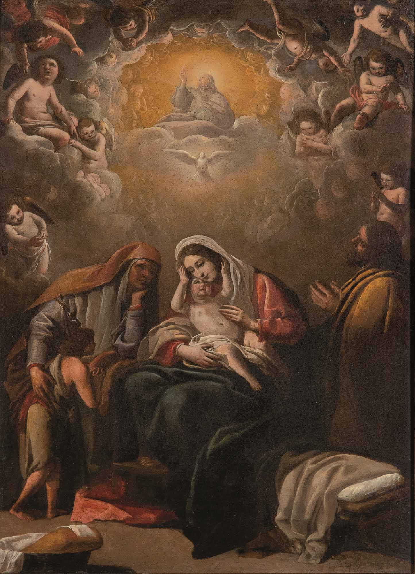 Eugenio Cajés. Sagrada Familia, 1619. Salida: 15.000 euros. Remate: 36.000 euros