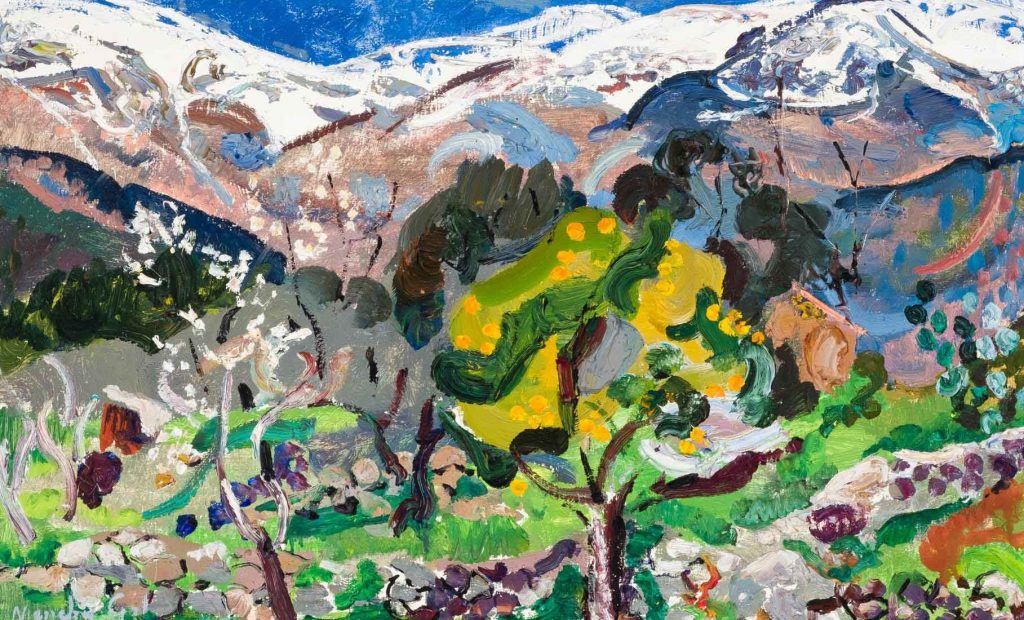 Menchu Gal. Paisaje. Salida: 9.000 euros. Remate: 20.000 euros