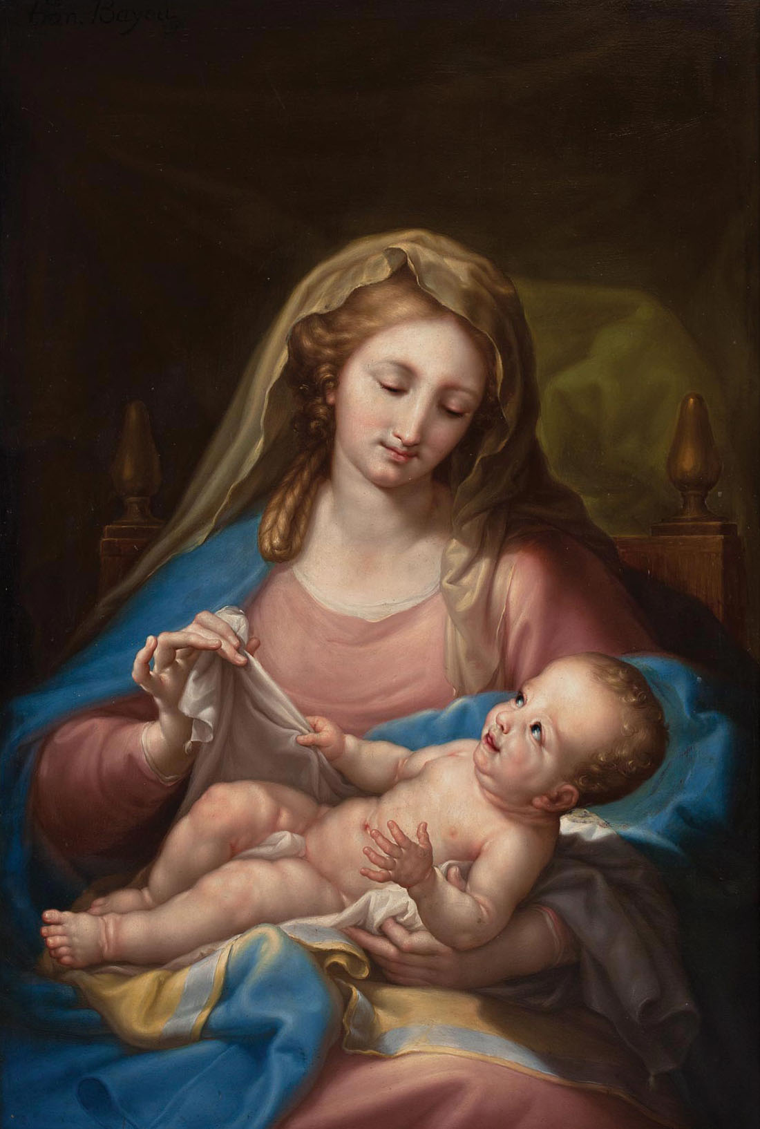 Francisco Bayeu, Virgen con el Niño. Salida: 65.000 euros. Remate: 70.000 euros