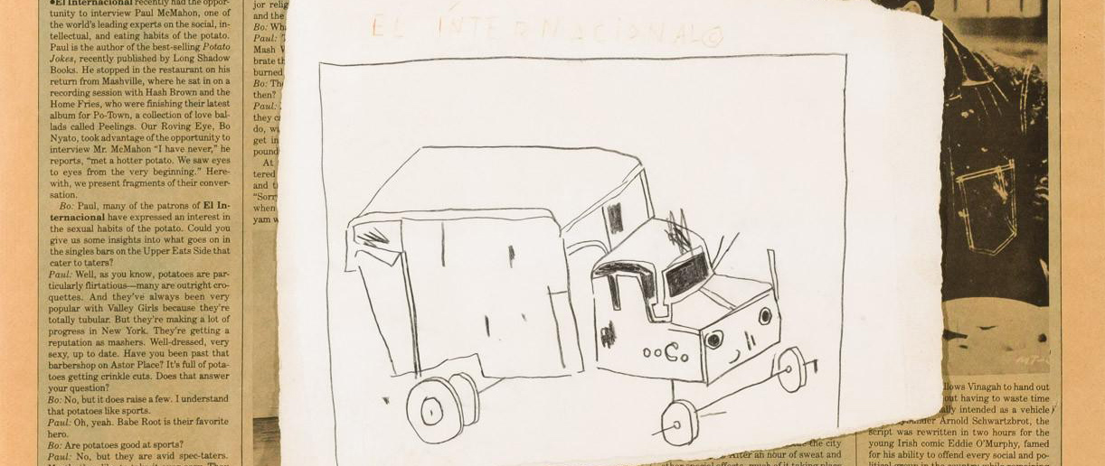 Jean-Michel Basquiat, Soda Can Truck, 1985, detail