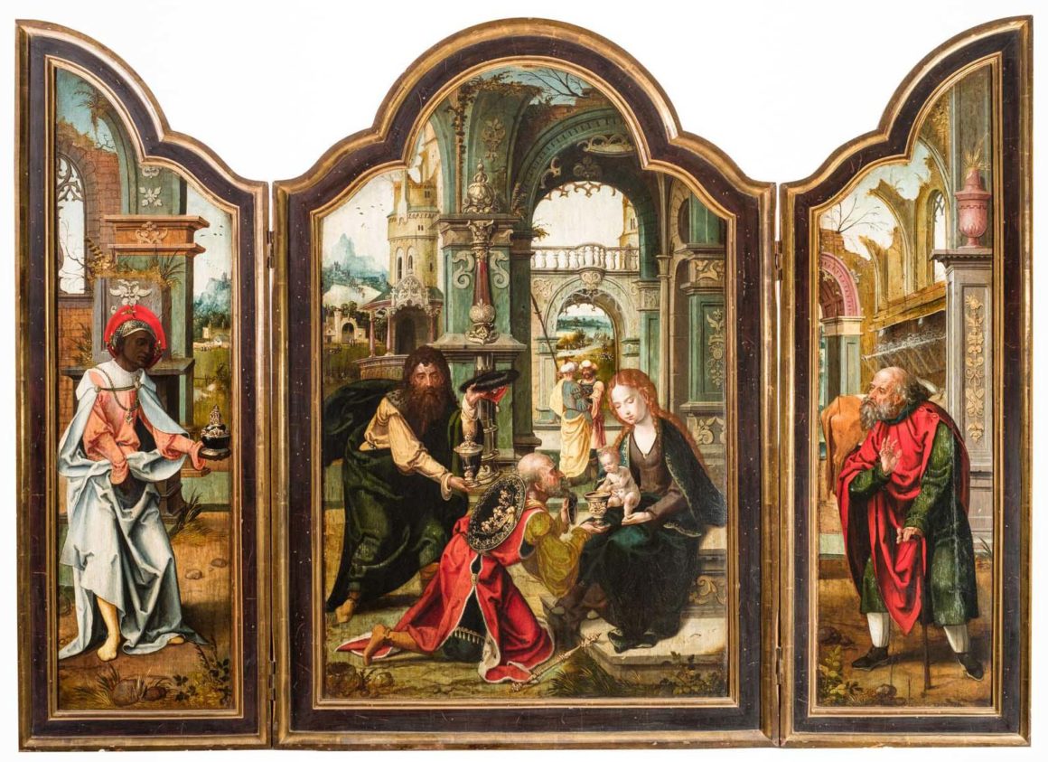 Taller de Pieter Coecke van Aelst, Adoración de los Reyes Magos. Salida: 75.000 euros. Remate: 160.000 euros