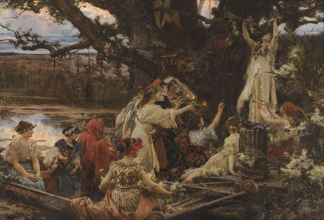 Francisco Pradilla, Bajo el árbol consagrado a Ceres, Ofrenda, 1903. Salida y remate: 128.000 euros