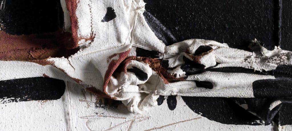 Manolo Millares, Humboldt en el Orinoco (11), 1968, detalle. Salida y remate: 240.000 euros