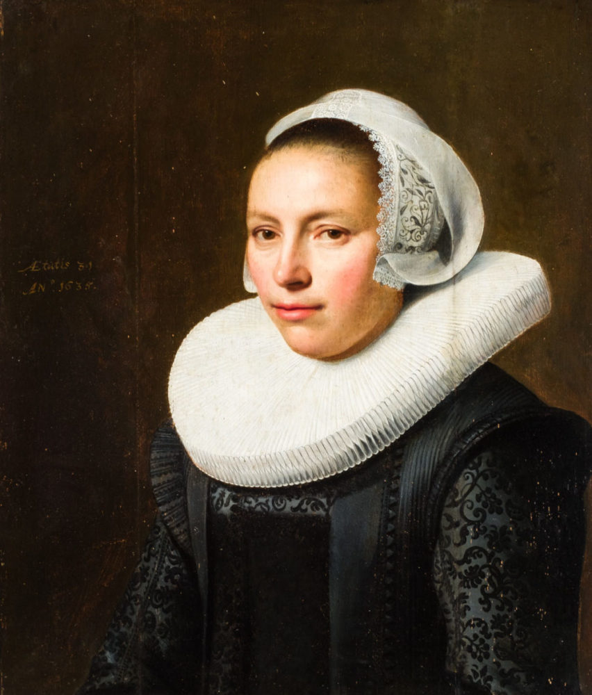 Jan Anthonisz Van Ravesteyn, Retrato de Catharina van Beverwijck a los 31 años. Salida: 15.000 euros. Vendido por 15.000 euros en postventa