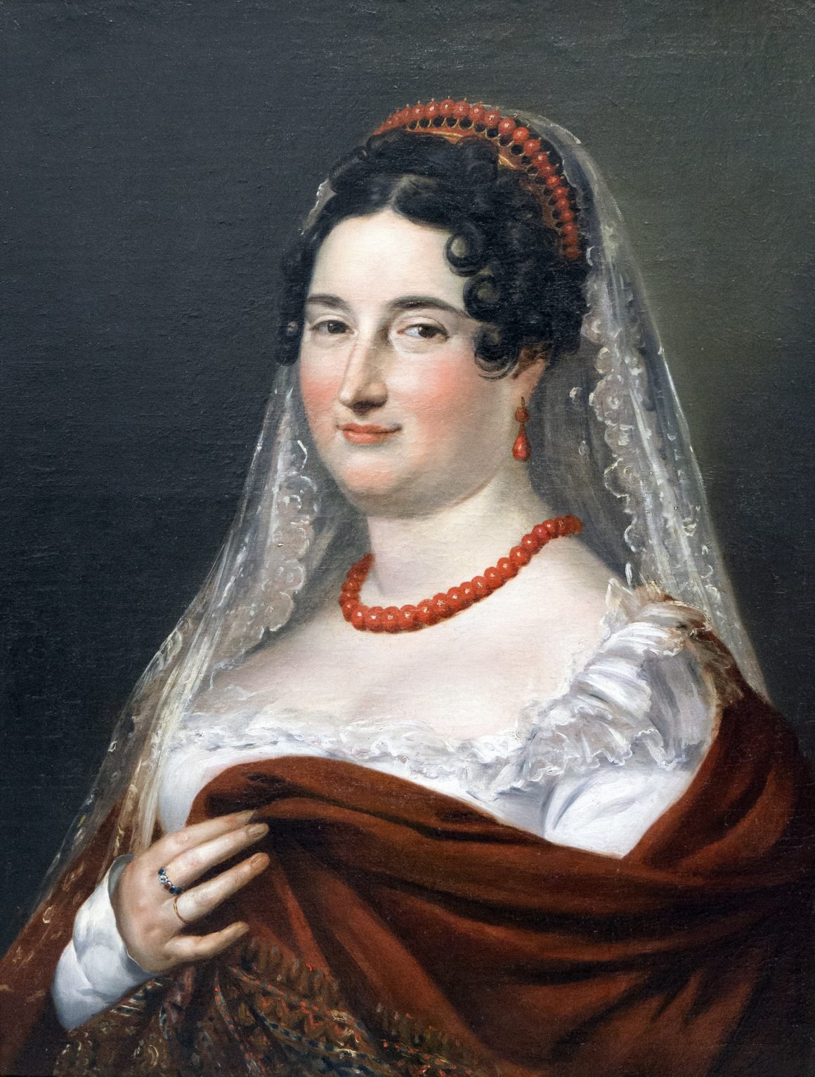 1_La actriz María Escribano La Galería Caylus dona una pintura de José de Madrazo a la Real Academia de San Fernando