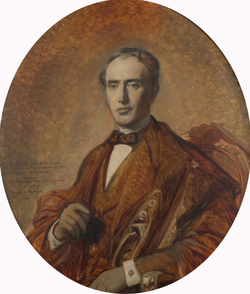 Federico de Madrazo y Raimundo de Madrazo, Retrato de el doctor don Vicente Asuero, 1872-1907. Salida y remate: 10.000 euros
