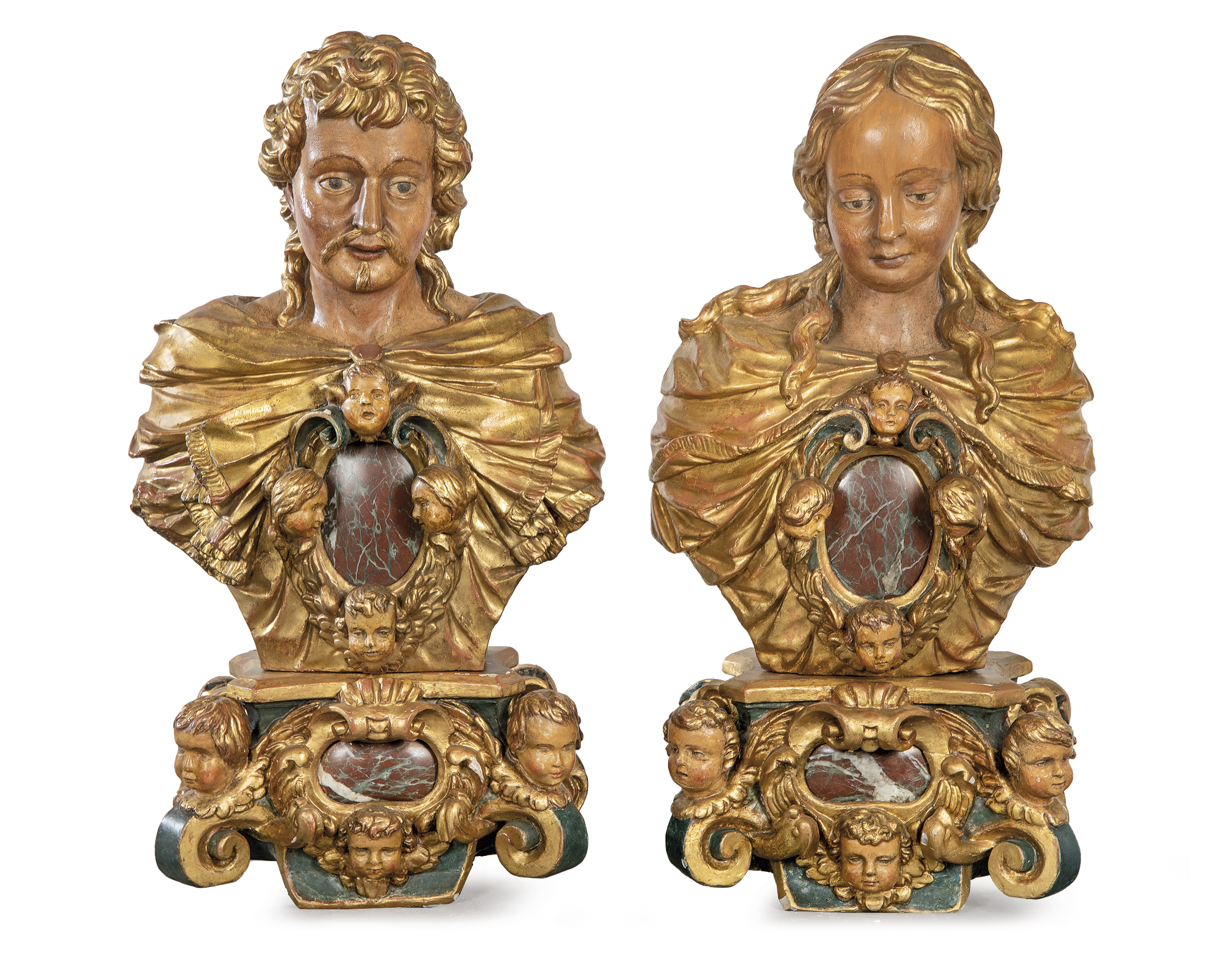 Segre ofrece una pareja de bustos relicarios napolitanos del siglo XVII