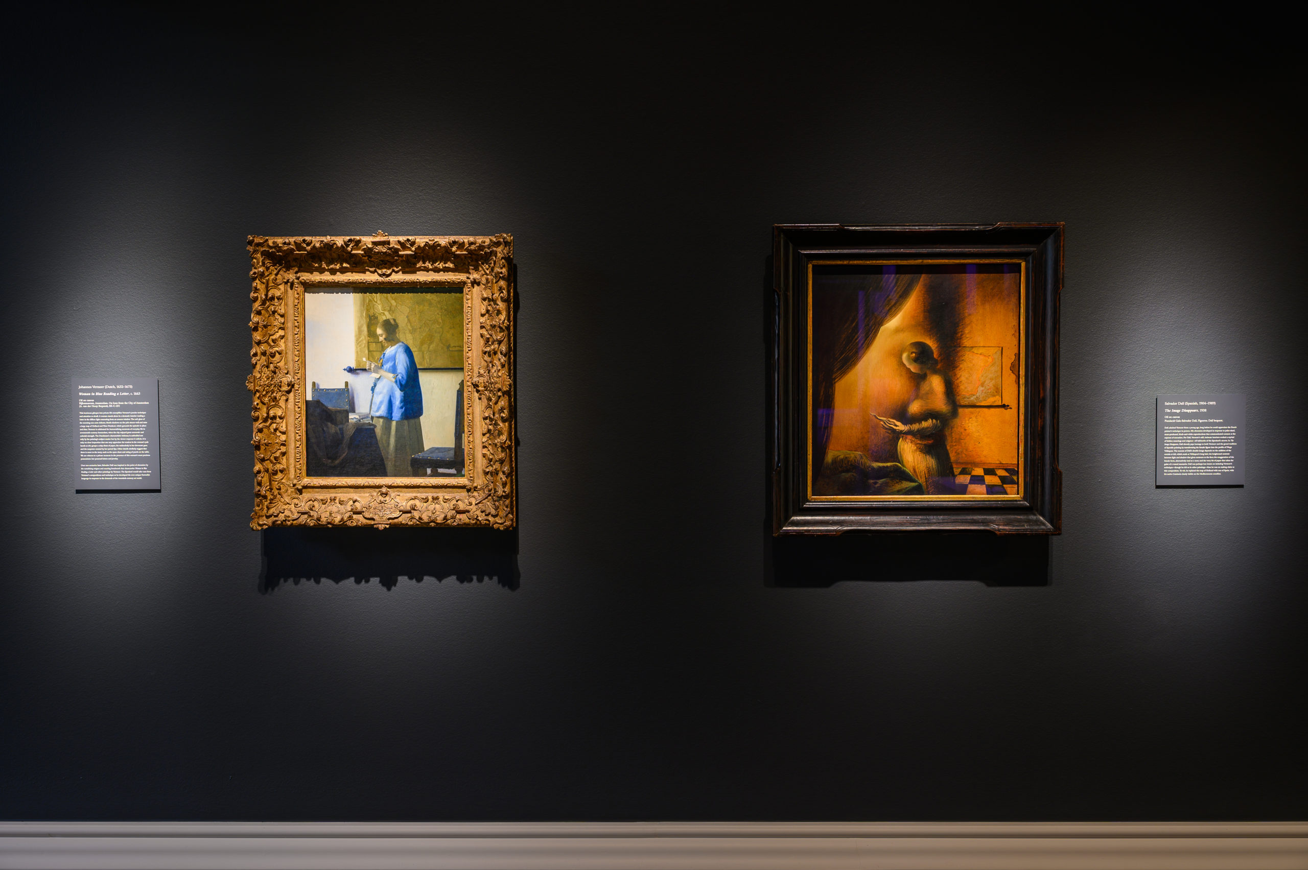 Dalí/Vermeer: A Dialogue Vermeer y Salvador Dalí se encuentran en el Meadows