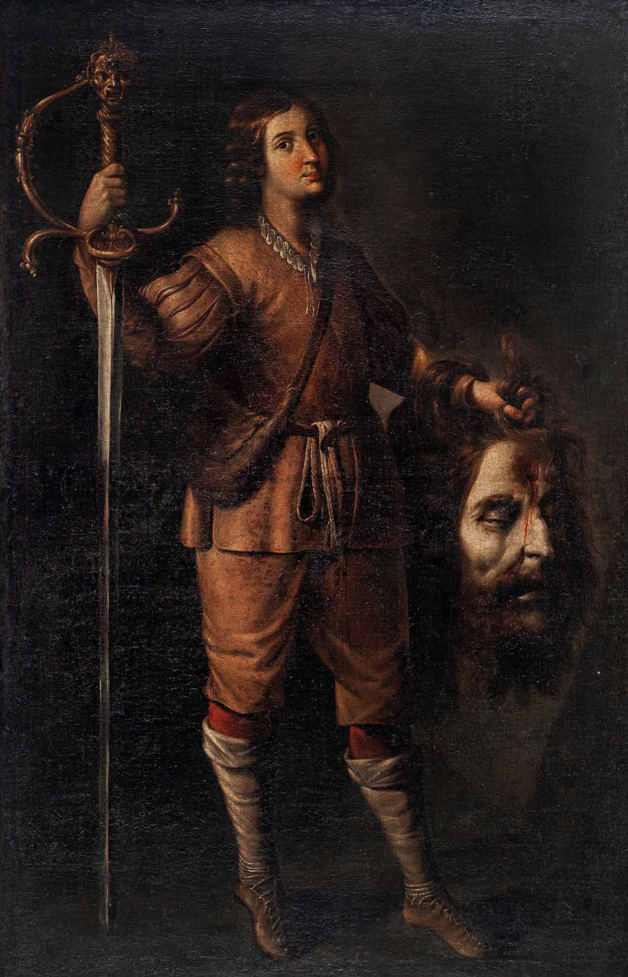 Círculo de Zurbarán o quizá Ignacio de Ries, David con la cabeza de Goliat. Salida: 35.000 euros. Remate: 45.000 euros