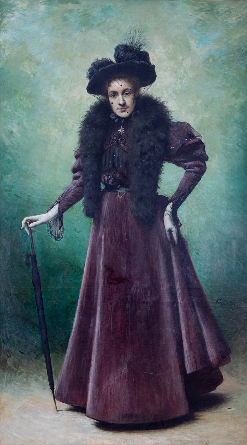 Raimundo de Madrazo, Retrato de dama. Salida y remate: 18.000 euros
