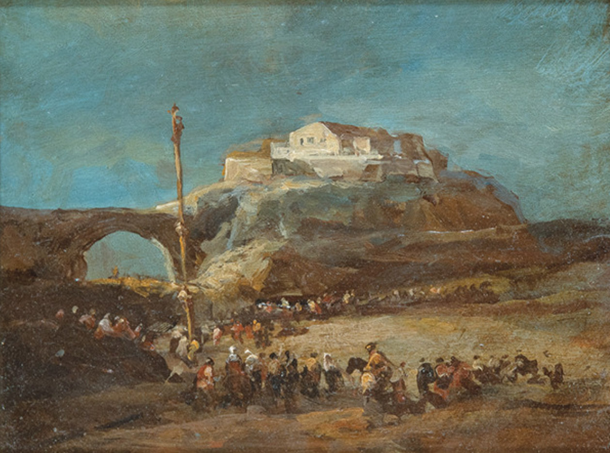 Copia de Goya del siglo XIX, La cucaña. Salida: 250 euros. Remate: 18.000 euros