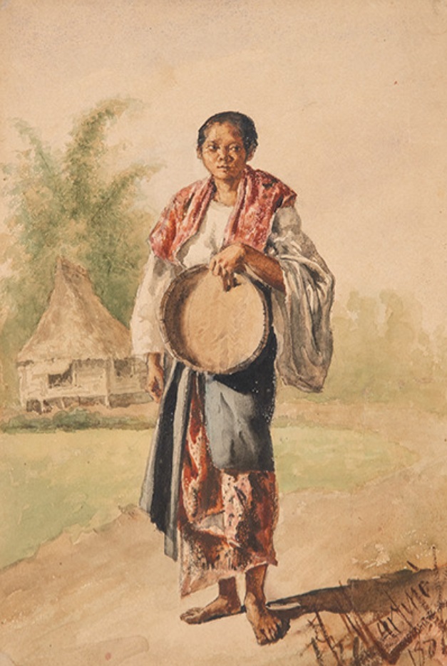 Félix Martínez, Campesina con tamiz, 1886. Salida: 10.000 euros. Remate: 13.000 euros