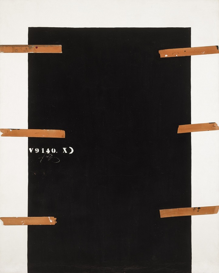 Antoni Tàpies, Porta negra i xifres, 1978. Salida: 37.500 euros. Remate: 65.000 euros
