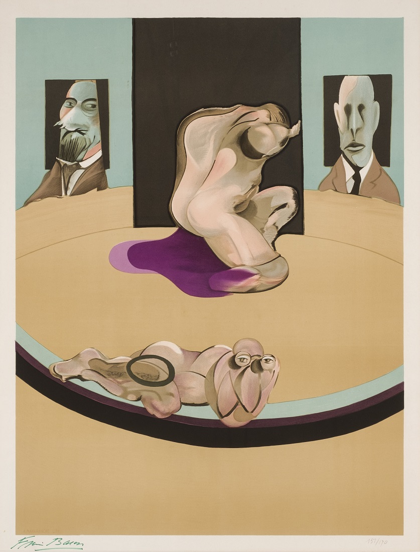 Francis Bacon, Triptych May June 1974, Poster for The Metropolitan Museum of Art, New York, 1975. Salida: 1.500 euros. Remate: 9.500 euros