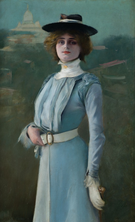 Ramón Casas, La Parisienne (Mademoiselle Clo-Clo, Clotilde Pignel), París, 1900. Salida: 130.000 euros. No vendido
