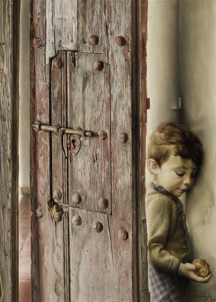 Eduardo Naranjo, Retrato de Miguel Ángel de niño, hijo del pintor, 1972. Salida: 6.000 euros. Remate: 7.500 euros