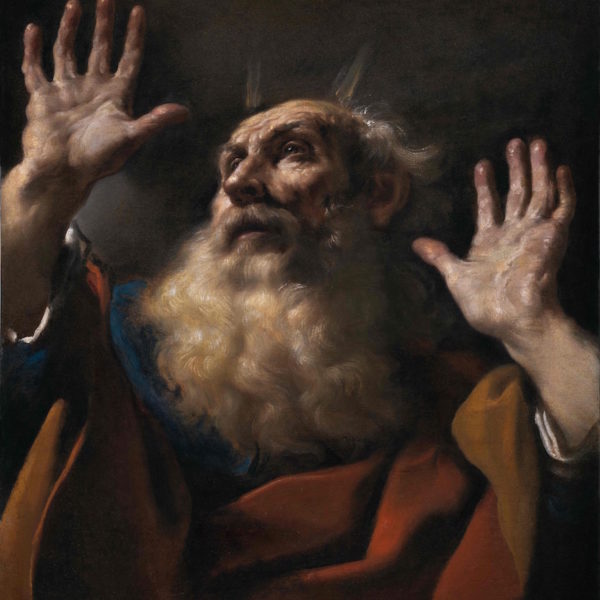 Giovanni Francesco Barbieri, il Guercino. Moisés. Hacia 1618. Óleo sobre lienzo. Galería Moretti, París.