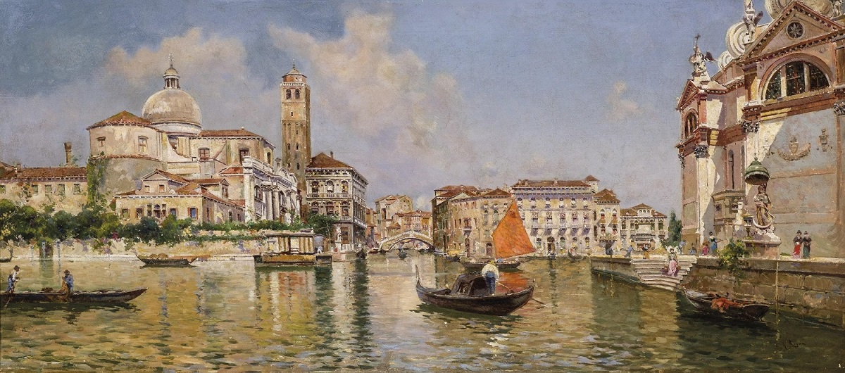 Antonio Reyna, Vista de Venecia. Salida y remate: 15.000 euros